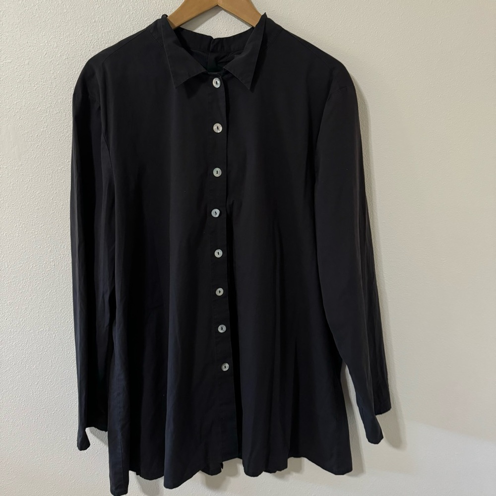 Elemente Clemente Double Sided Button Longline Bl… - image 1